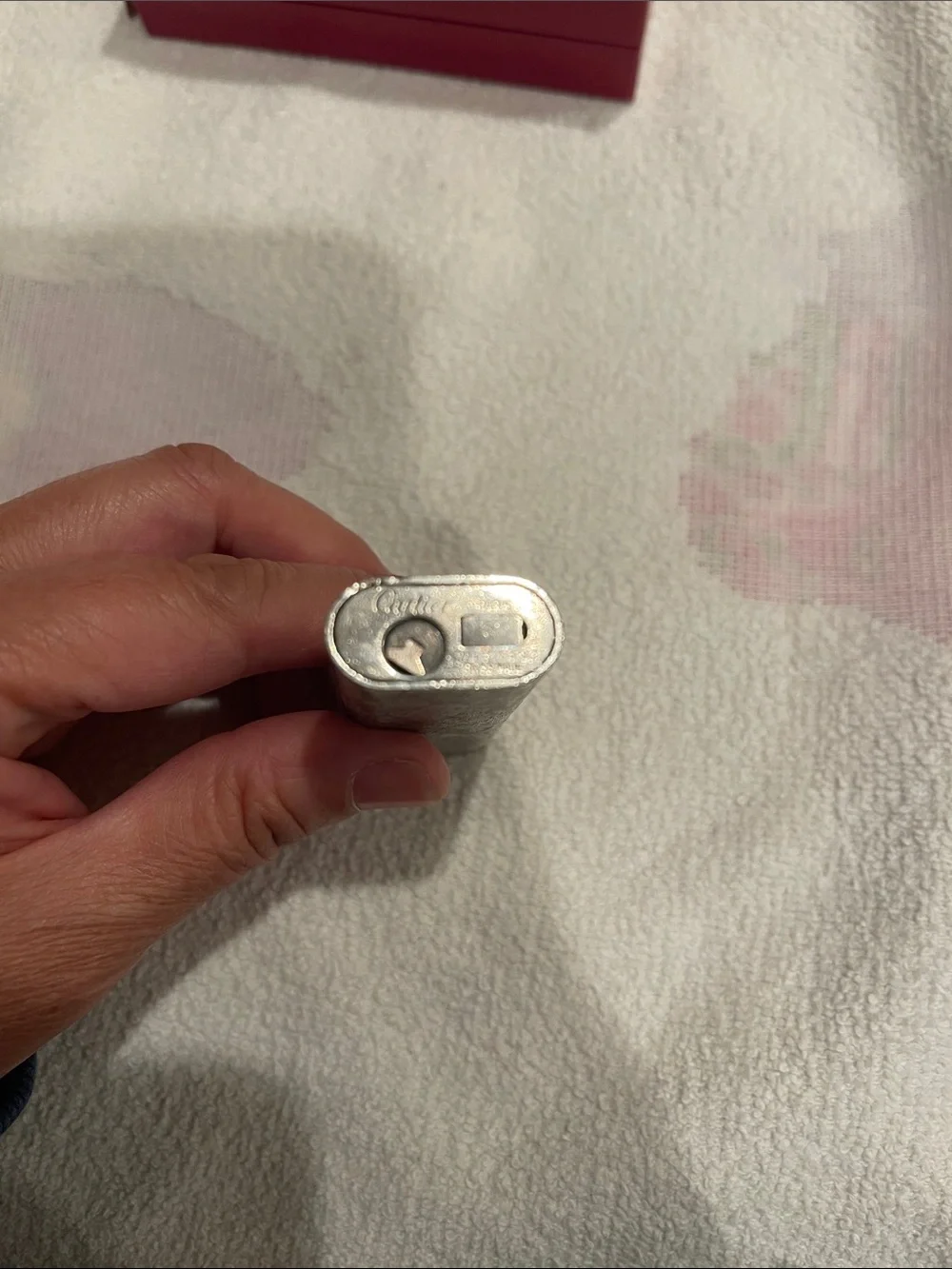 Cartier Silver Lighter in Original Box. Collectible
